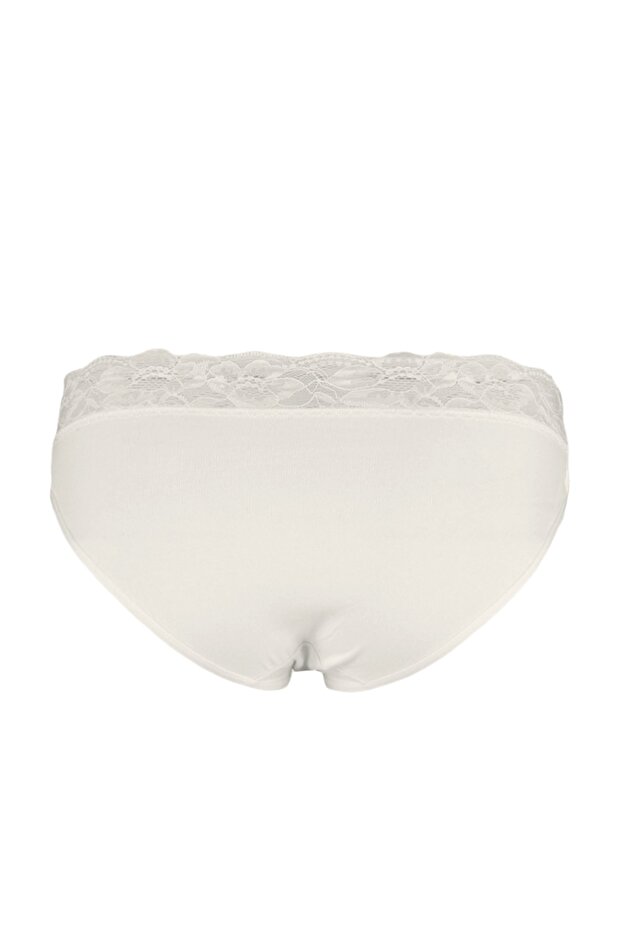 Ecru-pink 2er-Pack klassische Baumwoll-Slips mit Spitzendetail THMSS23KU00023 - 20