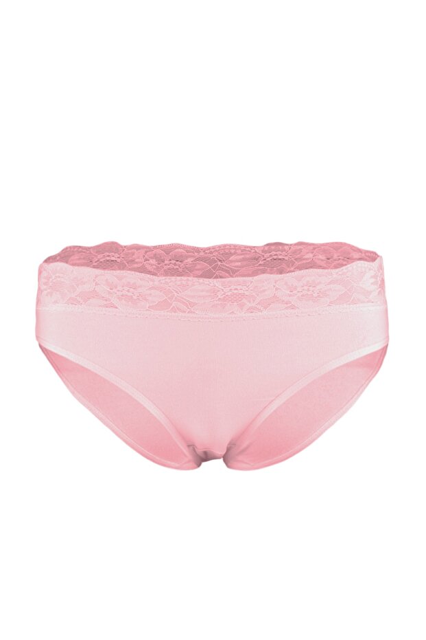 Ecru-pink 2er-Pack klassische Baumwoll-Slips mit Spitzendetail THMSS23KU00023 - 15