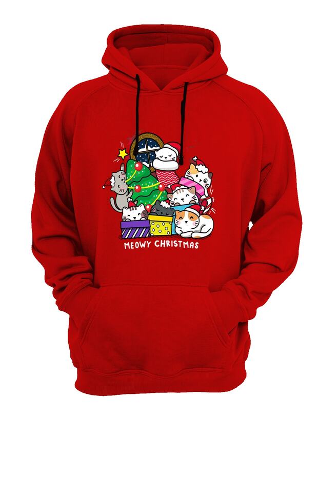 Printed Red Sweatshirt - 1