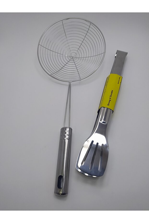 Frying Strainer, Kitchen Tongs