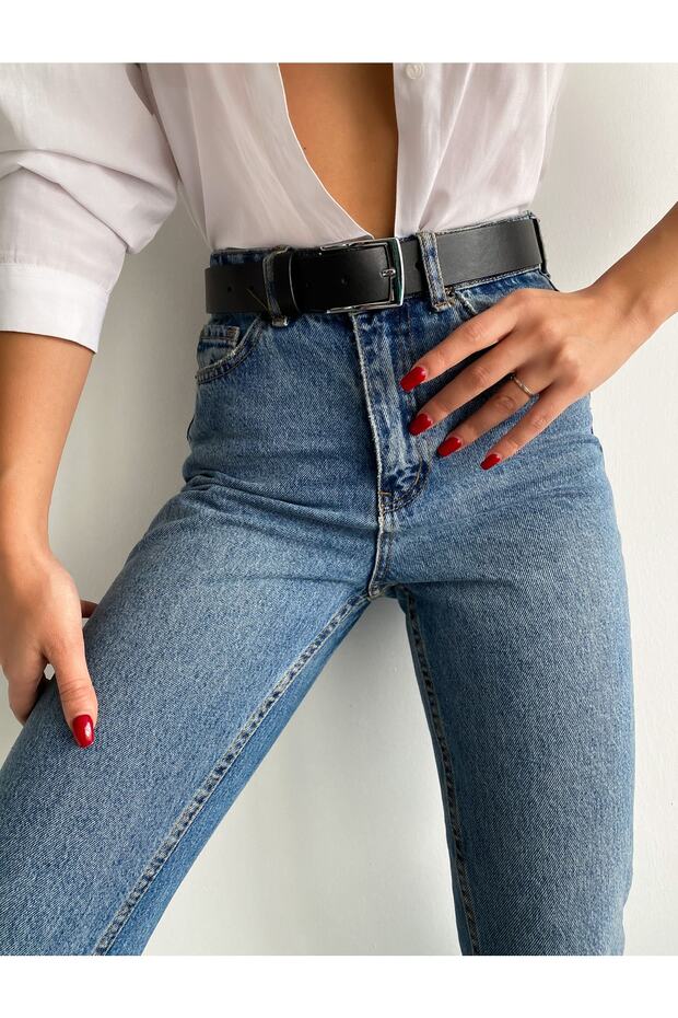 Kadın Basic Siyah Kemer - 2