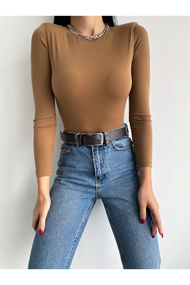 Kadın Basic Acı Kahve Kemer - 2