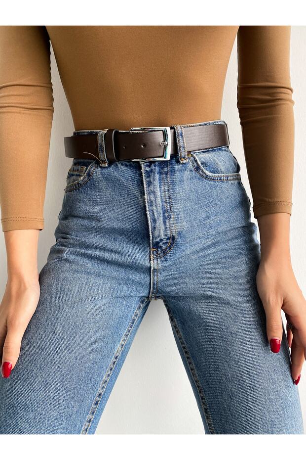 Kadın Basic Acı Kahve Kemer - 4