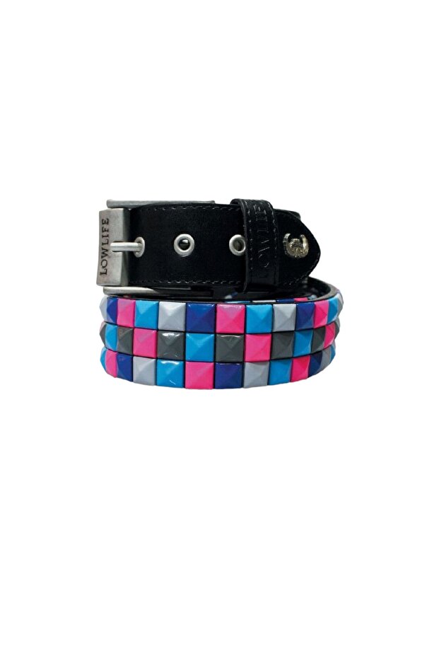 Cowboy Gothic Punk Metallica Style Studded Pyramid Belt