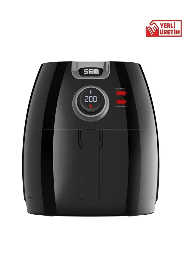 Akıllı Aircook 5lt Yağsız Kızartma Sıcak Hava Fritöz Airfryer 8 Program 1650 watt - 5