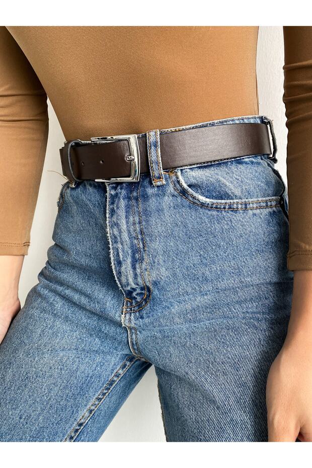 Kadın Basic Acı Kahve Kemer - 3