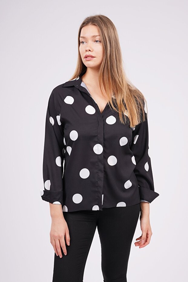قميص منقوش بنقاط البولكا - 3