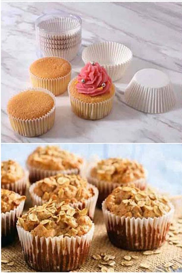 Kalıp Tepsi Için Beyaz Renk Tek Kullanımlık Kağıt Muffin Kek Kalıbı 1 Paket ( 300 Adet ) - 8