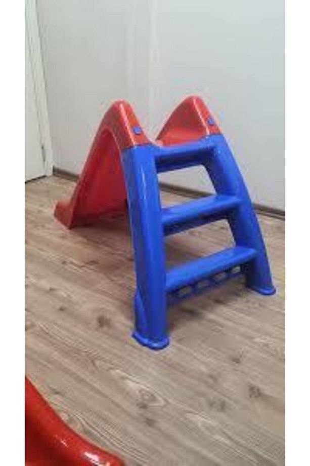 Enhoş Funny Slide Kaydırak Çocuk Kaydırak Ev Tipi Kaydırak Mavi Kırmızı - 4
