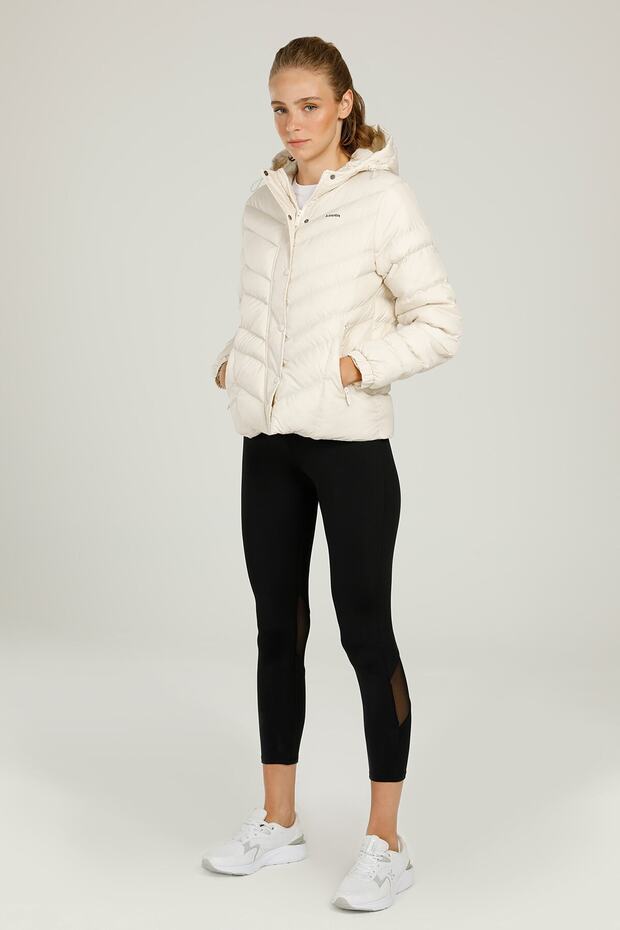 W-sn30 Zıggy Coat 2pr Bej Kadın Kısa Kaban - 5