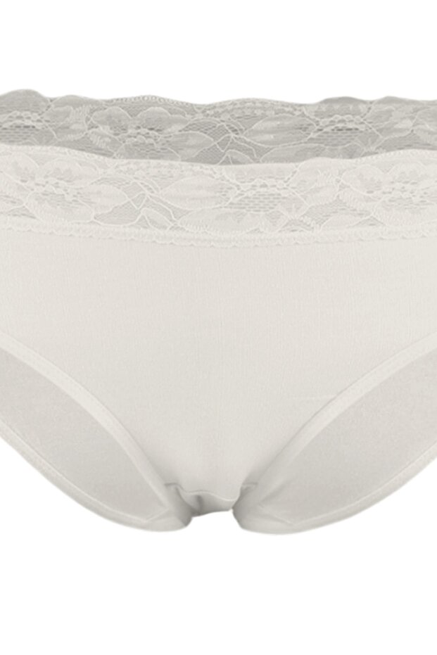 Ecru-pink 2er-Pack klassische Baumwoll-Slips mit Spitzendetail THMSS23KU00023 - 19