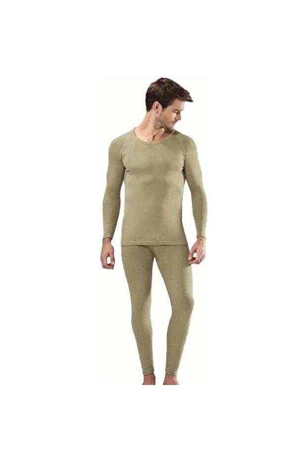 Men's Winter Thermal Underwear Top and Bottom Set