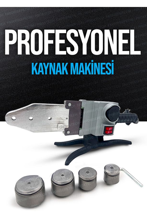 Profesyonel Çift Residanslı Isı Ayarlı Pprc Plastik Boru Kaynak Makinesi Çantalı Teflon Makaslı Set - 4
