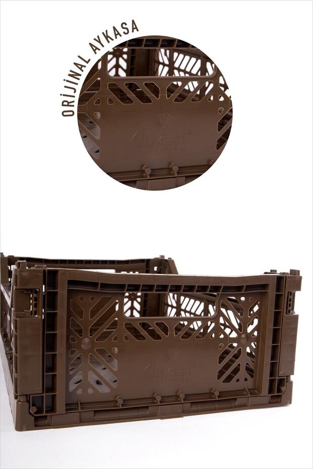 403014   حافظة Midibox باللون البني قابلة للطي - 5