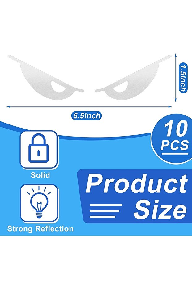 Reflektörlü Kask Sticker Göz - 4