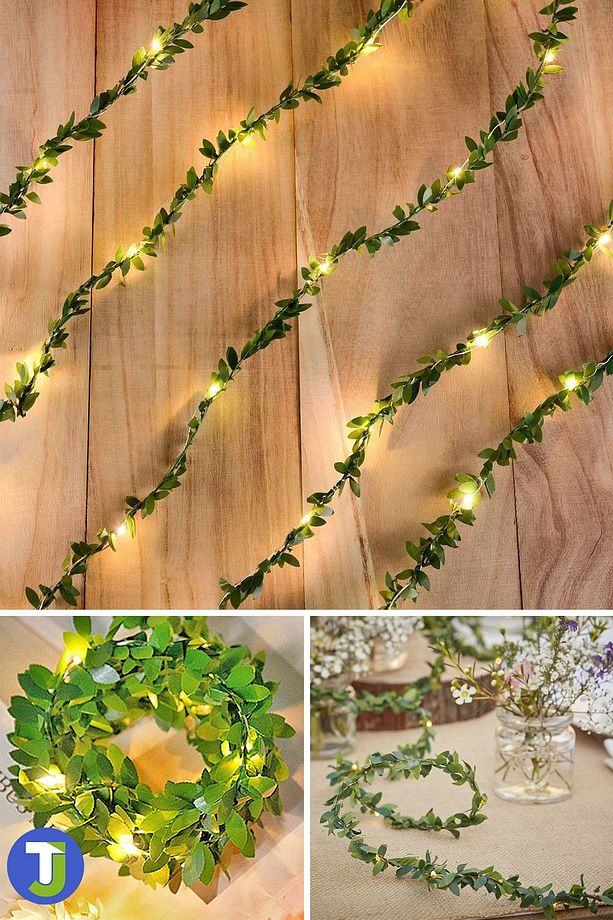 Dekoratif Yapay Yapraklı Peri Led 3 Metre Sarmaşık Ledli Parti Yılbaşı Süsü (günışığı) - 5