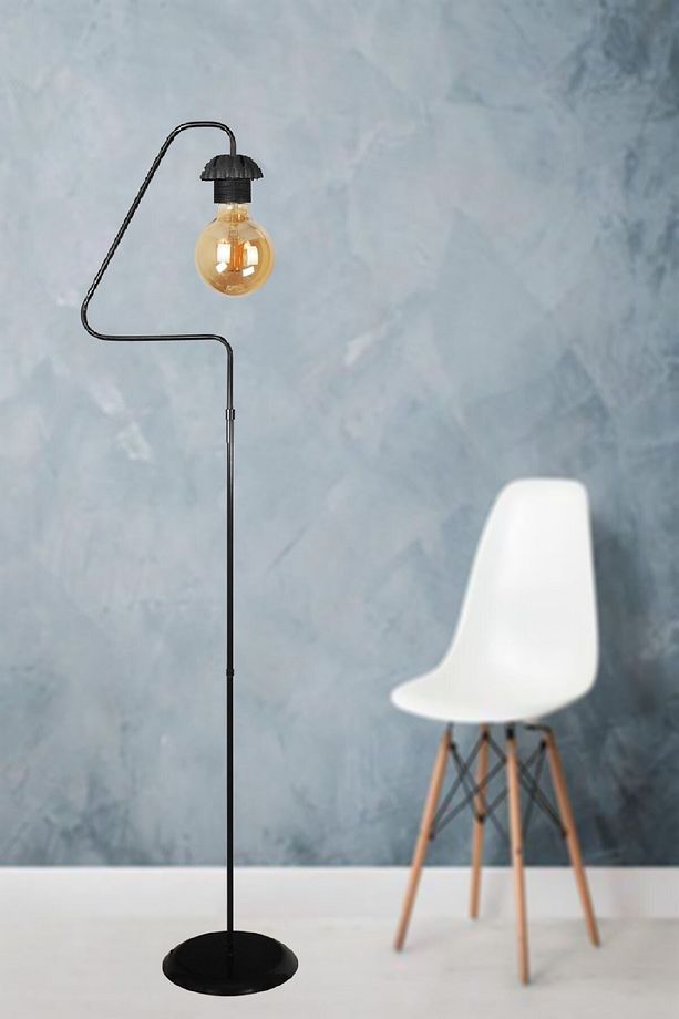 Aydınlatma Lambader Retro Üçgen Kasa Siyah 51628 - 1