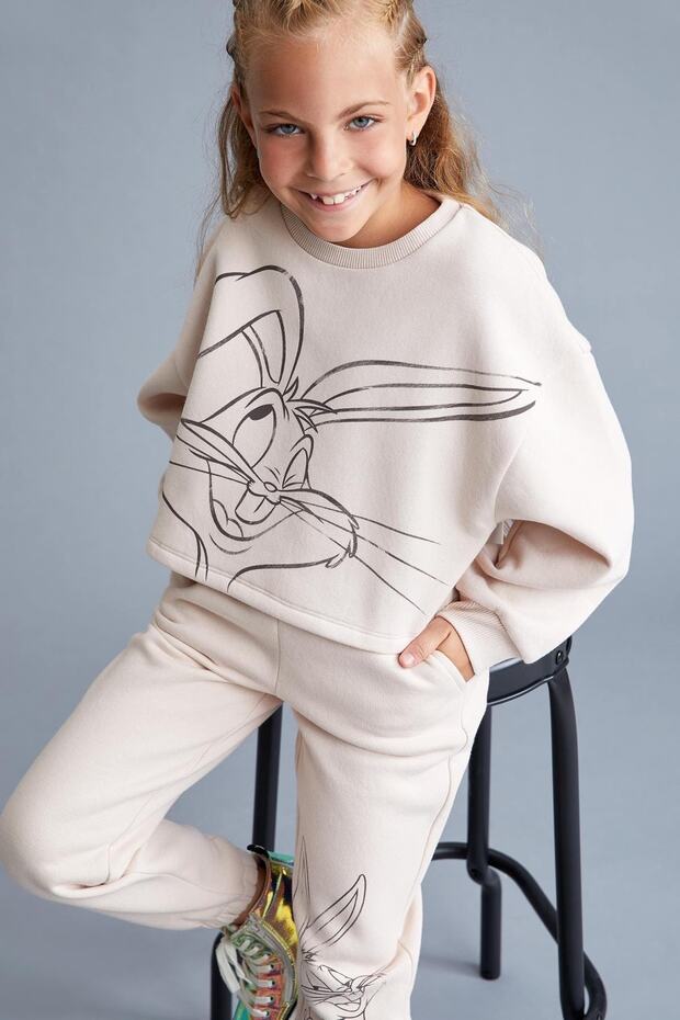 Girl's Looney Tunes Crew Neck Sweatshirt