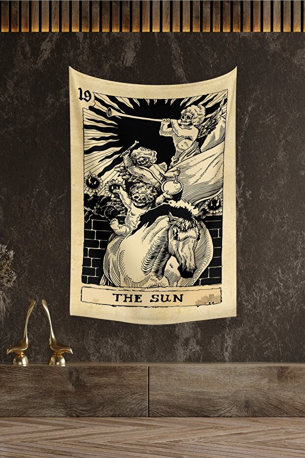 Tarot Card The Sun Wall Cover Carpet 140x100 Cm-70x100 Cm