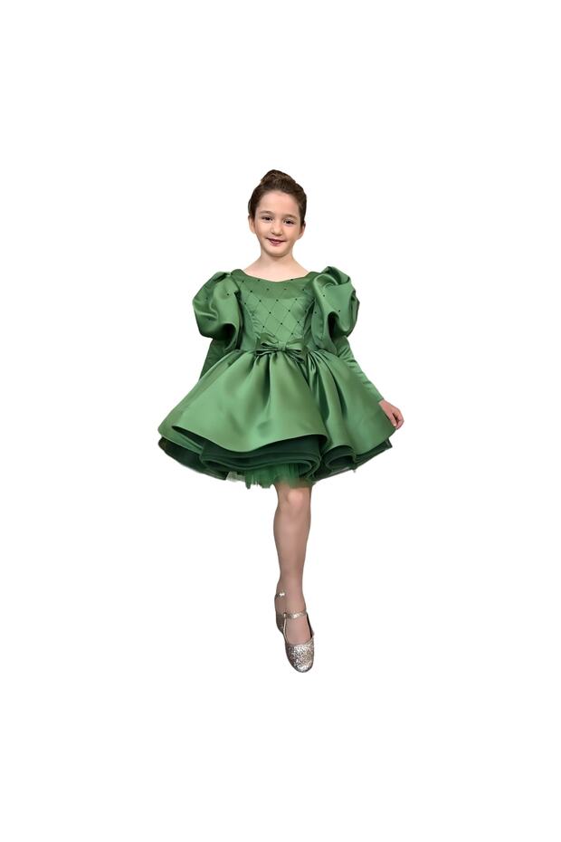 Berra Green Girl's Evening Dress Dress Girl Dress Toddler Dress