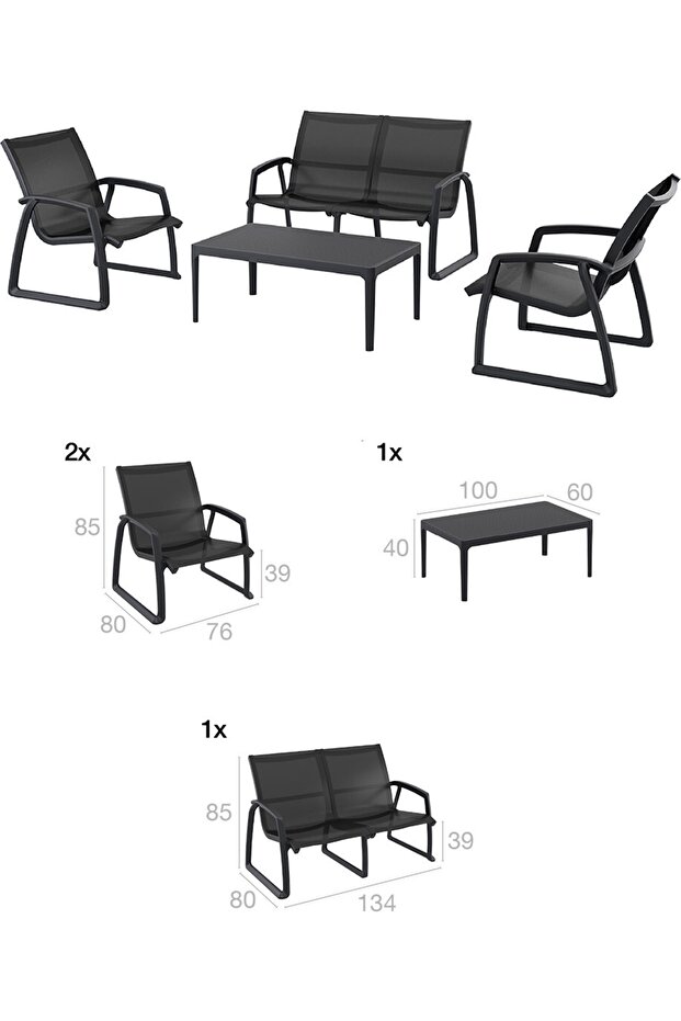 Pacıfıc Lounge Set Kolçaklı - 3