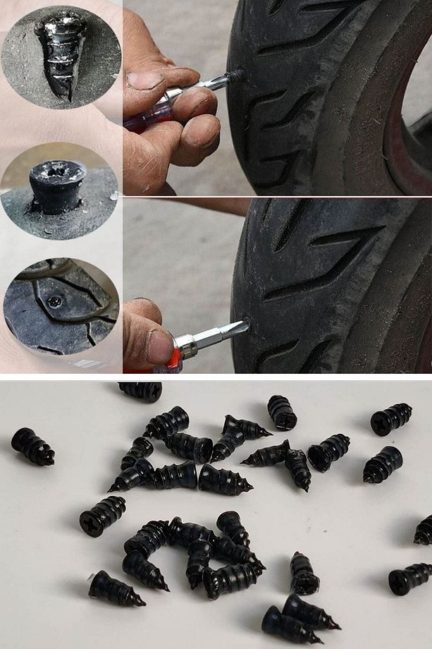 ® 10 Adet Çok Amaçlı Kolay Kullanılabilir Araba Lastiği Tamir Kauçuğu - 6