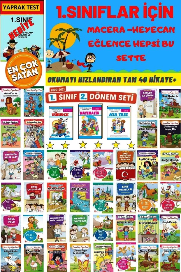 An Excellent Set That Accelerates Reading + Study Sheets 3 Books (Turkish + Mathematics + Question Bank)