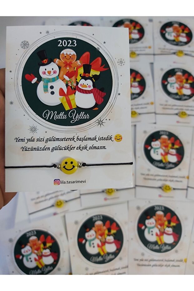 20 Pieces New Year's Gift Smiling Face Bracelet