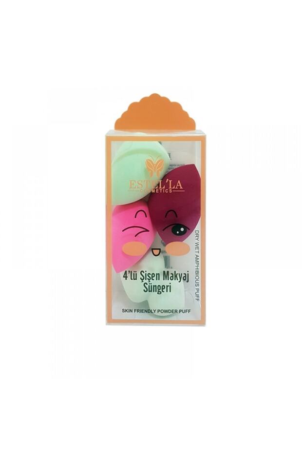 Estella 4-Piece Pear Makeup Sponge