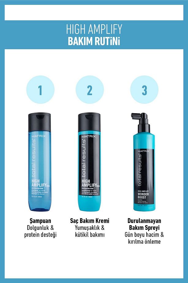 S High Amplify Ince Telli Saçlara Özel Hacim Verici Saç Bakım Kremi 300 Ml - 4