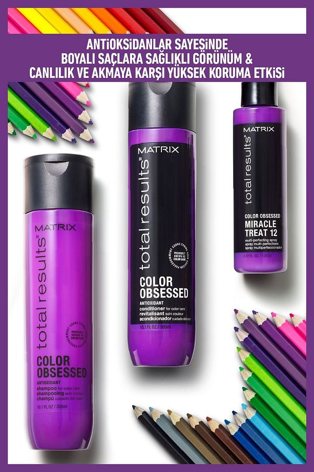 Matrıx Total Result Boyalı Saçlar Için Renk Koruyucu Şampuan - Color Obsessed 300 ml - 5