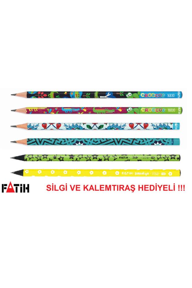 6 Pencils - Mixed Pattern - 1