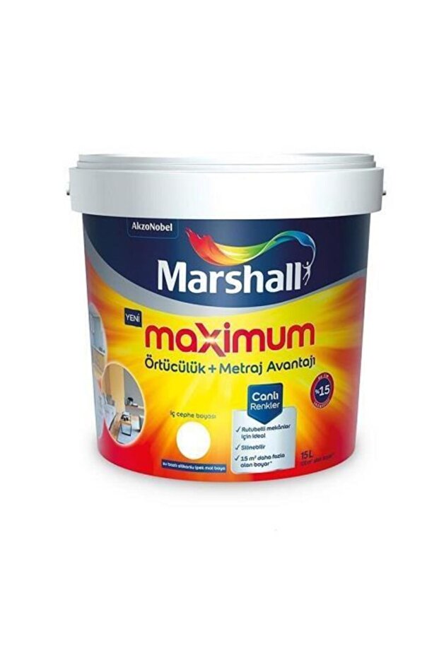 Maximum Silikonlu Iç Cephe Boyası 15 Lt - 1