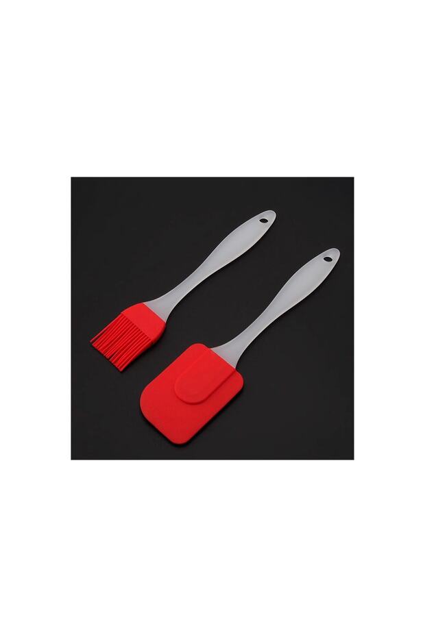 Silikon Yumurta Fırçası Ve Spatula 2'li Set - 1