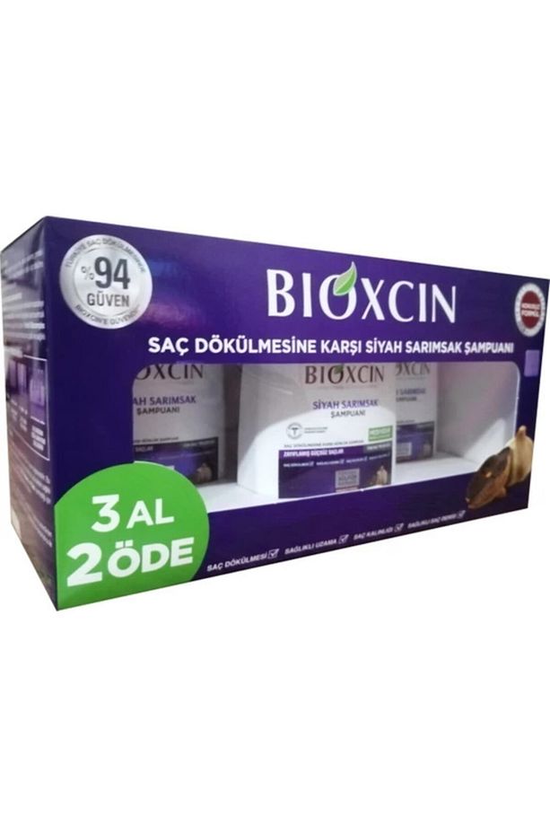 Siyah Sarımsaklı Şampuan 3'lü - 1