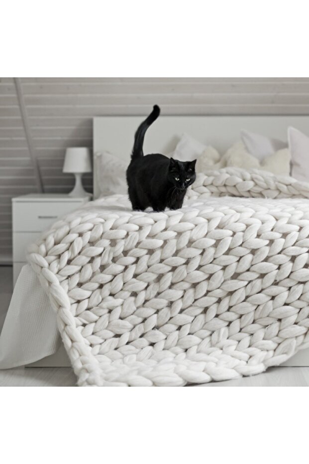 La Mia Jumbo Siyah Dev Yün El Örgü Ipi - J8 - 3