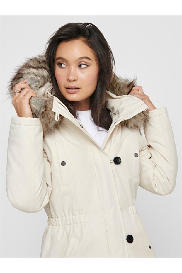 Onliris Fur Kadın Mont 15213755 - 2