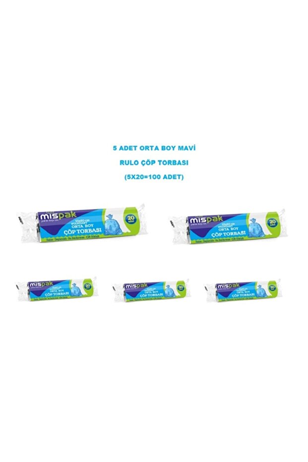 Standart Orto Boy Mavi Rulo Çöp Torbası - 1