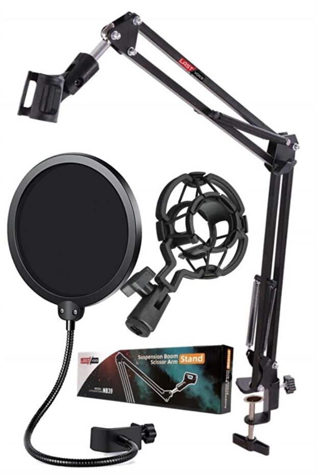 Basic Set-39shps Mikrofon Standı Pop Filter Ve Shock Mount - 1