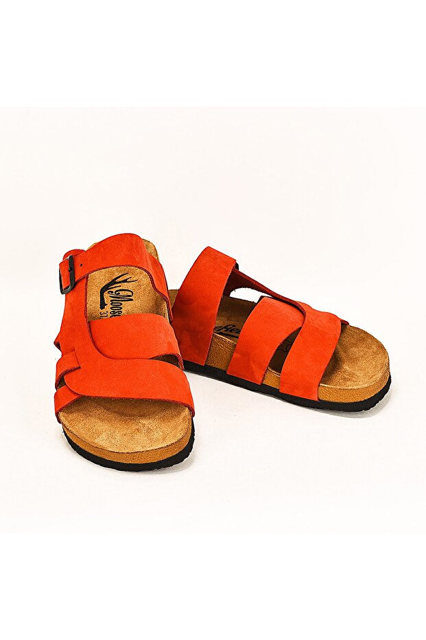 Kırmızı Kadın Terlik - 5