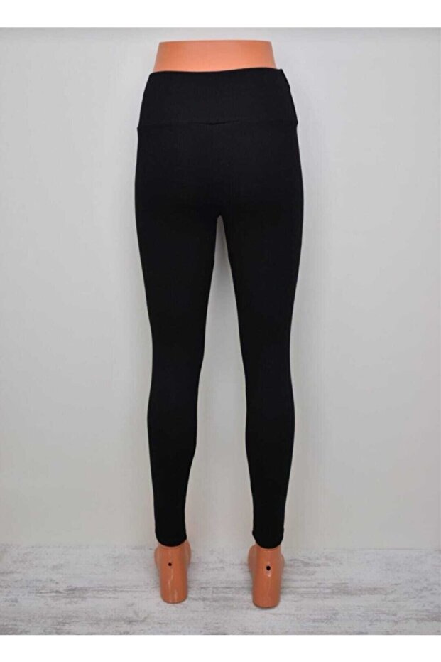 Yüksek Bel Çelik Örme Tayt - 3