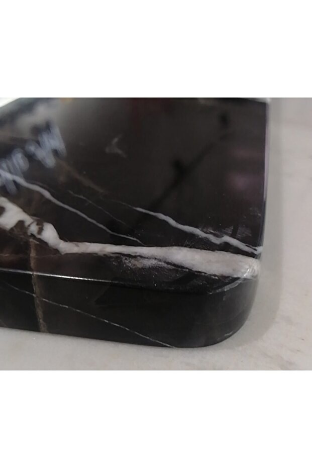 دارك برونو - صينية تقديم رخام مستطيلة باللون الأسود - 3