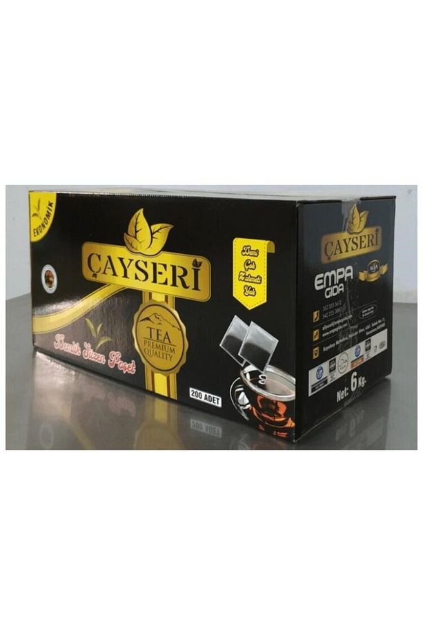 Çayseri Demlik Poşet 30 Gr* 200 Paket 6 Kg-siyah Çay 30 gr Demlik Poşet - 1