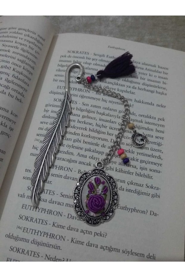 Bookmark Rococo Stitched Hand Embroidered Bookmark