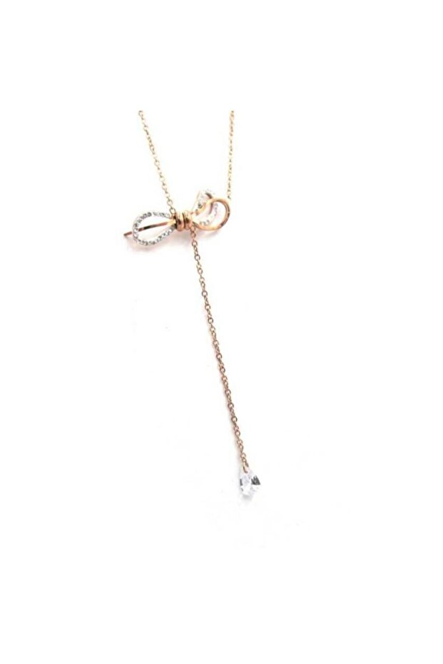 ? Kurdele Kadın Çelik Kolye - 2