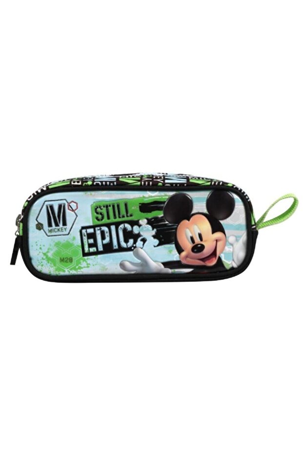 Boy Green Mickey Mouse Primary School Pencil Bag
