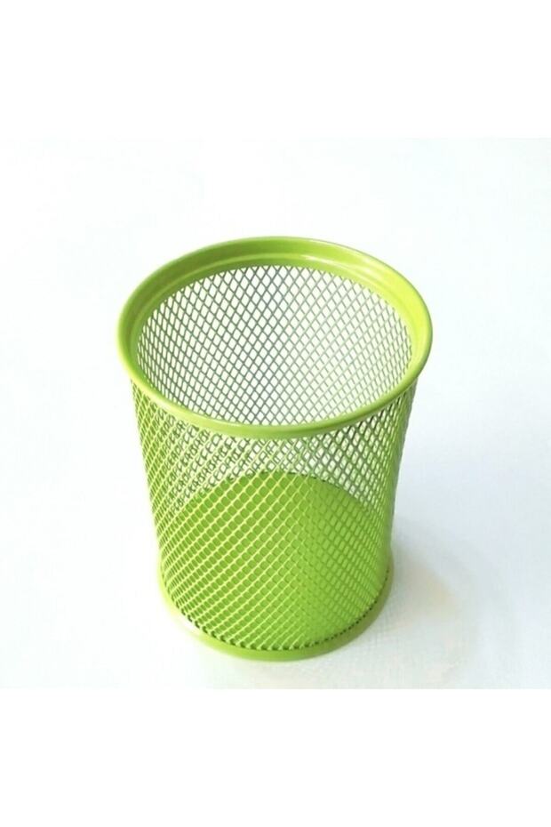 Metal Desk Set Wire Round Pen Holder Green