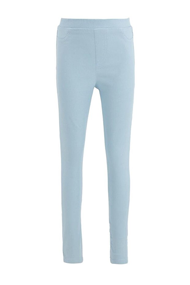 Kız Çocuk Basic Dokuma Tayt Pantolon - 1