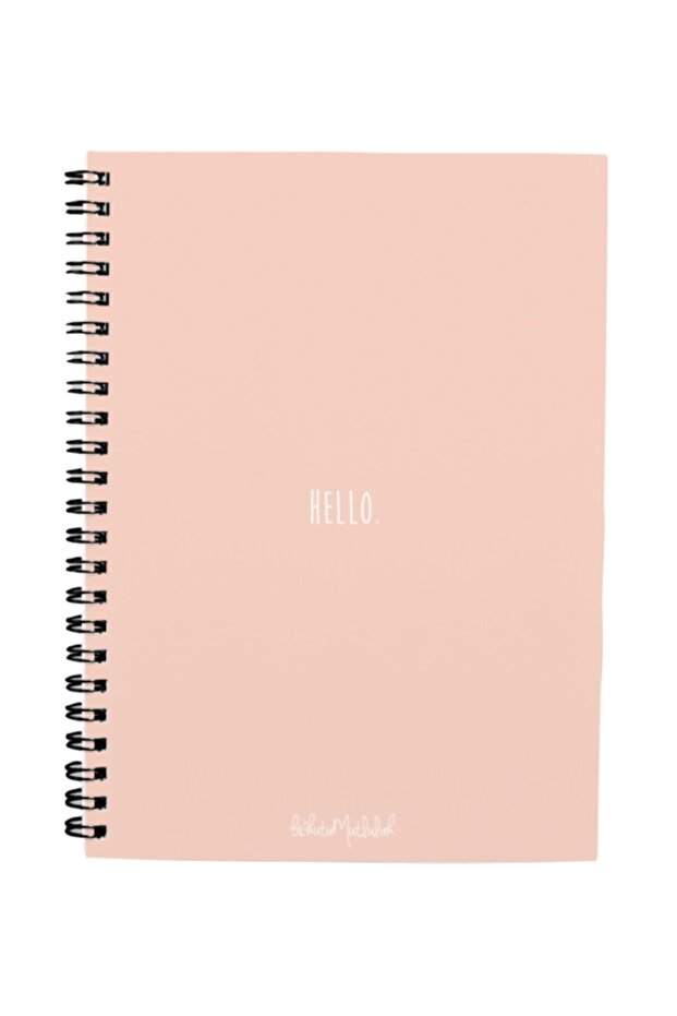 Gift - N071 A5 Design Spiral Notebook - Hello