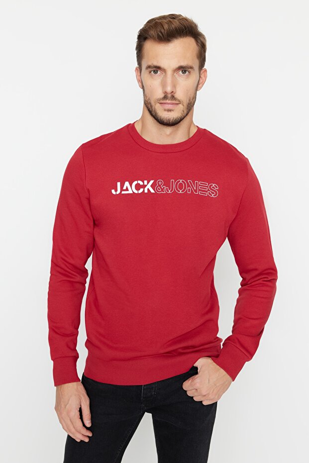Kırmızı Erkek Sweatshirt